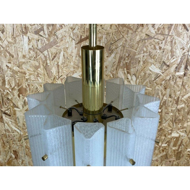 Large Mid-Century Murano Ice Glass Pendant Lamp from Limburg, 1960s For Sale - Image 4 of 13