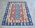 Vintage Turkish Rug Hand-Woven Kilim Rug - 3'10" X 5'6" For Sale - Image 10 of 13