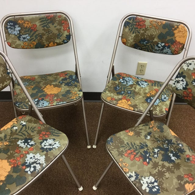 1960s Vintage Samsonite Folding Chairs Set of 4 Chairish