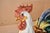 Italian Terracotta Hand-Painted Rooster Sculpture, Circa 1980's For Sale - Image 11 of 13