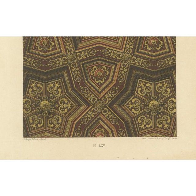 Renaissance Ceiling Design, 1869, Paper For Sale - Image 3 of 10