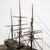 Nautical Antique Three-Masted Schooner Ship Model in Glass Case For Sale - Image 3 of 18