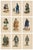 Arctic Peoples & Northern Tribes Costume, 1852, Print, Set of 9 For Sale