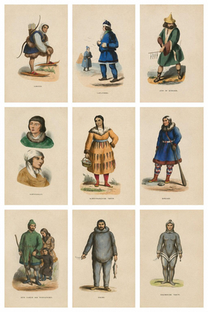 Arctic Peoples & Northern Tribes Costume, 1852, Print, Set of 9