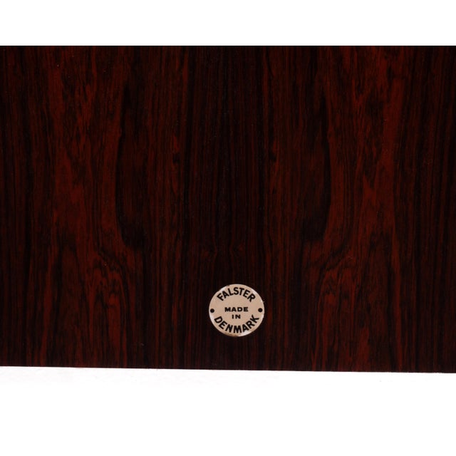 Black Falster Denmark Rosewood Extra Wide 108" King Headboard Maurice Villency 1975 For Sale - Image 8 of 8