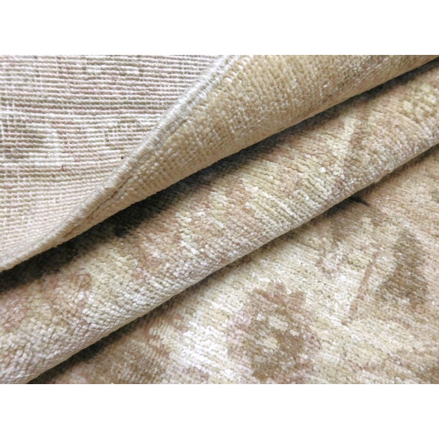 Vintage Hand Knotted Wool Pile Rug in Soft Color Palette. 9'6"x 14'6" For Sale - Image 18 of 18