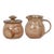 1988 Handmade Studio Pottery Sugar Bowl & Creamer Set | Signed by Artist For Sale
