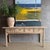 Mid-Century Modern Vintage Elm Wood Console With 4 Drawers For Sale - Image 3 of 13