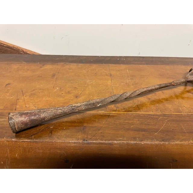 Brown Vintage Texas Cowboy Hand Wrought Cattle Branding Iron For Sale - Image 8 of 12