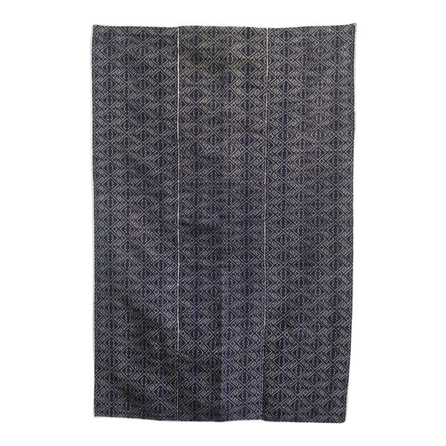 Vintage Embroidered Wedding Quilt Fabric For Sale