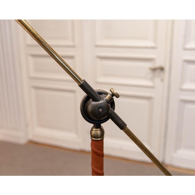 Vintage Brass Water Pump Floor Lamp from Fog & Mørup, 1940s For Sale - Image 6 of 13