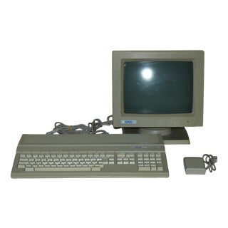 American Atari ST1040 Monochrome Monitor and Mouse, 1980s, Set of 3 For Sale