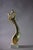 Metal Abstract Brass Musician Sculpture on Travertine Base, 1980s For Sale - Image 7 of 11