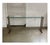 Console Table with Brass Details and Glass Top by Peter Ghyczy, 1970s For Sale - Image 12 of 12
