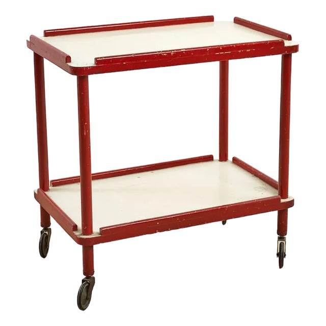 Vintage Wooden Kitchen Trolley For Sale