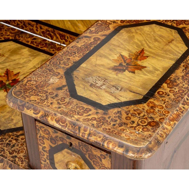 Wood American Grain Painted Dressing Table For Sale - Image 7 of 11