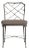 Brown Jordan Calcutta Side Chair, Mica frame with Fusion Taupe fabric For Sale