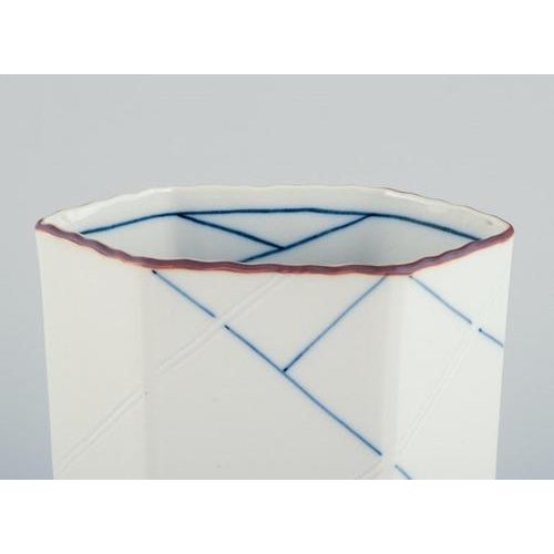 1960s Vintage Porcelain Vase by Anne Marie Trolle for Royal Copenhagen, 1960s For Sale - Image 5 of 10