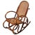Victorian Antique Vienna Secession Cane & Bent Oak Scrolling Children Sized Rocking Chair, Attributed to Thonet For Sale - Image 3 of 6