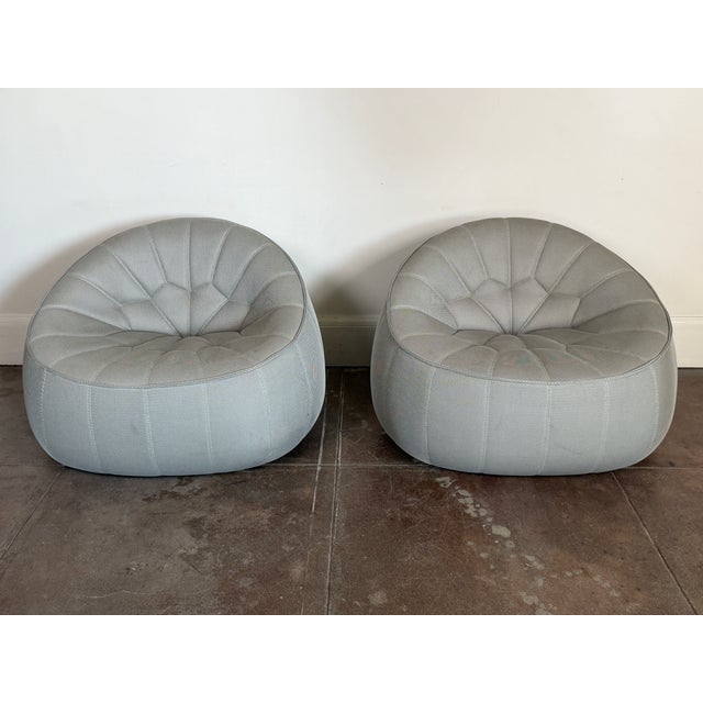 2000 - 2009 Pair of Modern Ligne Roset French Lounge Chairs For Sale - Image 5 of 18