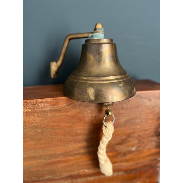 Mid 20th Century Vintage Brass Ship’s Bell For Sale - Image 5 of 8