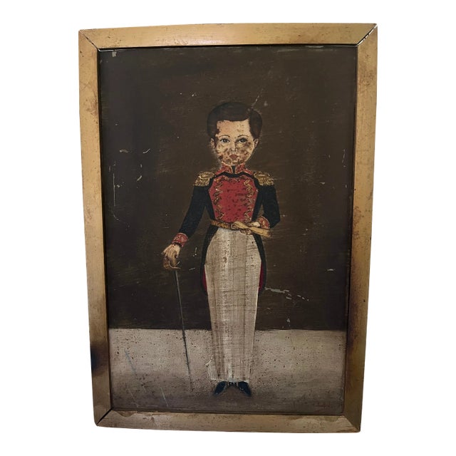 Late 19th Century Military Soldier Painting For Sale