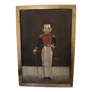 Late 19th Century Military Soldier Painting