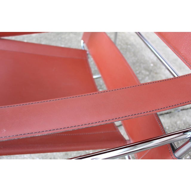 Italian-Made Armchair Inspired by Marcel Breuer Äôs Iconic Wassily Design, 1960s For Sale - Image 12 of 15