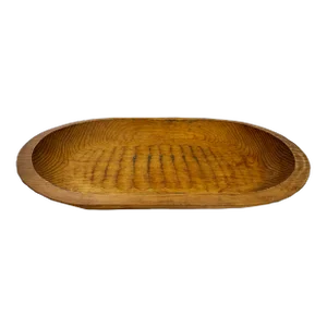 Oversized Primitive Carved Wood Dough Bowl
