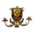 Vintage Italian Gold Gilt Metal Centerpiece Planter Candlestick Holder For Sale