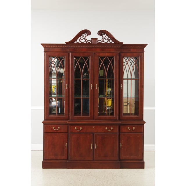 Age: Approx: 25 Years Old Details: Finish no.254 Light Factory Distressed Finish 18th C. Mahogany Collection Beveled Glass...