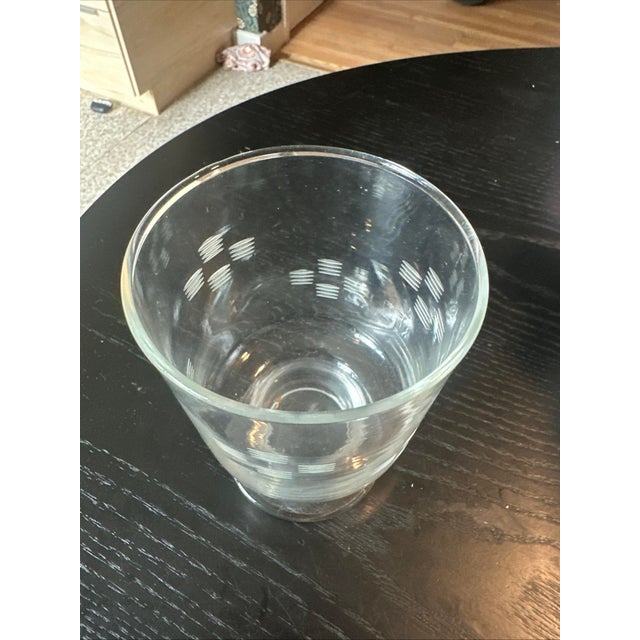 Vintage Etched Glass Tumblers Footed Glassware - Set of 6 For Sale - Image 4 of 4