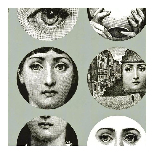 Fornasetti Tema E Variazioni Wall Paper Rolls by Cole & Son (3 Rolls) Early 2000-2011 For Sale