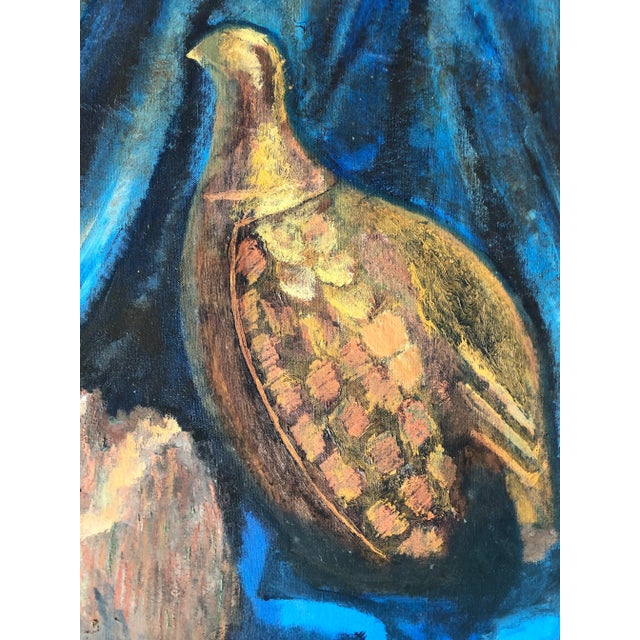 Original painting on stretched canvas 18 x 24 Overall size with vintage original frame is 22.5 x 28.5