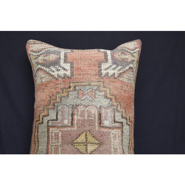 Handmade Tribal Soft Tones Rug Pillow Cover -17'' X 32'' For Sale - Image 12 of 14