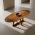Brown Axis Wood Dining Table by Greyge For Sale - Image 8 of 11