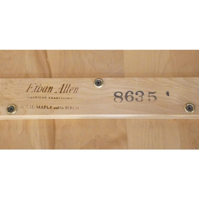 Ethan Allen Heirloom Nutmeg Maple 27" Square Accent Storage End Table 10-8653 For Sale - Image 11 of 12