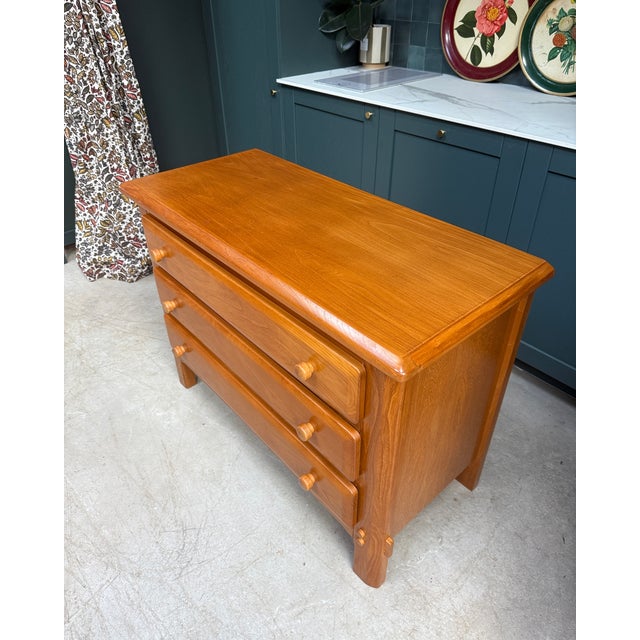 Large Vintage Chest of Drawers in Elm, 1970s For Sale - Image 9 of 18