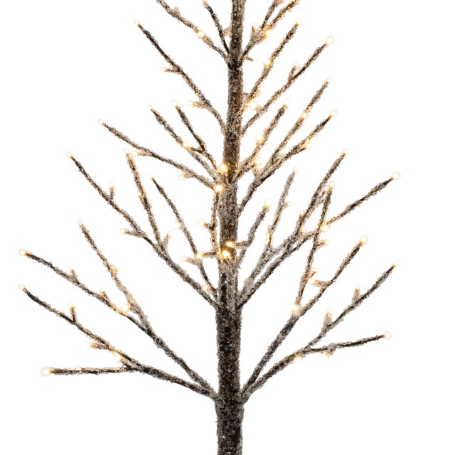 Elevate your holiday decor with this stunning 4'H LED Icy Twig Tree. Designed with 114 mini LED lights, this tree combines...