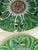Set of 4 Antique Chinese Export Porcelain Famille Verte” Boc Choy Leaf” 6”plates For Sale - Image 9 of 12