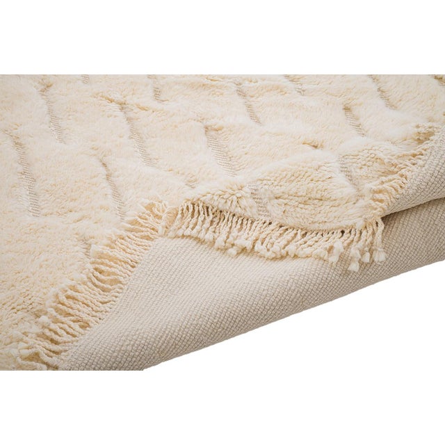 Contemporary Hand-Knotted Wool Rug by Azele Studio For Sale - Image 3 of 10