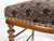 19th Century Sculptural Backrest Walnut and Velvet Sec Dining Chairs, Set of 4 For Sale - Image 6 of 13