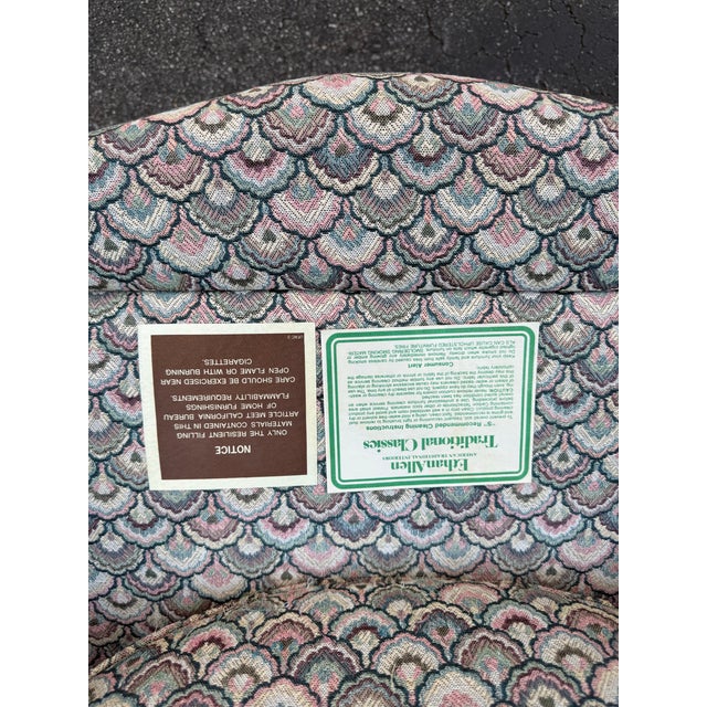 Textile Ethan Allen French Provincial Accent Chair – Designer Style, Priced to Sell For Sale - Image 7 of 8