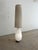 White Floor Lamp with Opal Glass Base and Pleated Shade, 1960s For Sale - Image 5 of 11