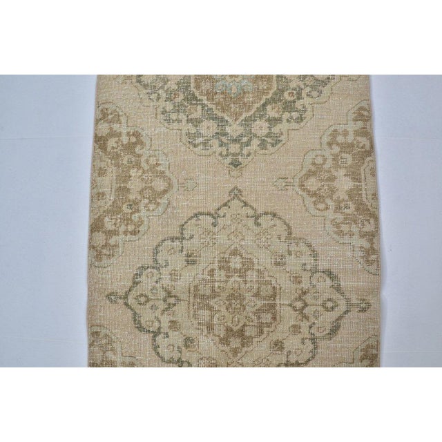 0ushak Vintage Handknotted Hallway Rug For Sale - Image 10 of 10