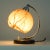 French Walnut, Chrome & Opaline Glass Table Lamp, 1930s For Sale - Image 6 of 14
