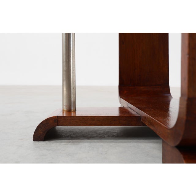 Art Deco Square Side Table in Oak Veneer, 1920s For Sale - Image 6 of 15