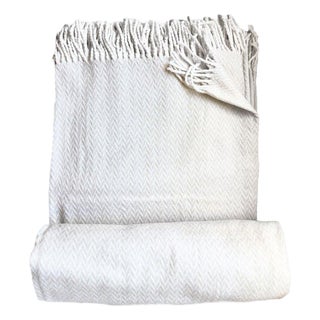 Marina Throw Jacquard Collection, Pearl For Sale