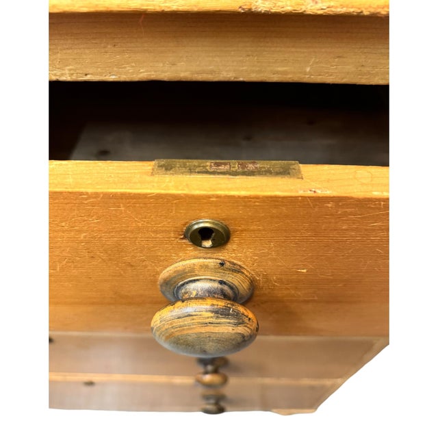 19th Century Victorian Pine Chest of Drawers For Sale - Image 9 of 11
