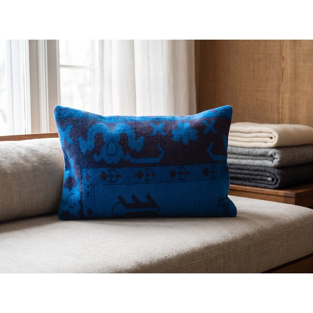 Vintage Turkish Wool Dragon Pillow For Sale - Image 4 of 17